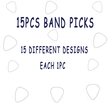 

Famous metal rock music band design guitar pick plectrum with tin box packing