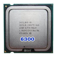 Процессор INTEL Core 2 Duo E6300 cpu(1,86 ГГц/2 м/1066 МГц) 65 Вт Разъем LGA 775