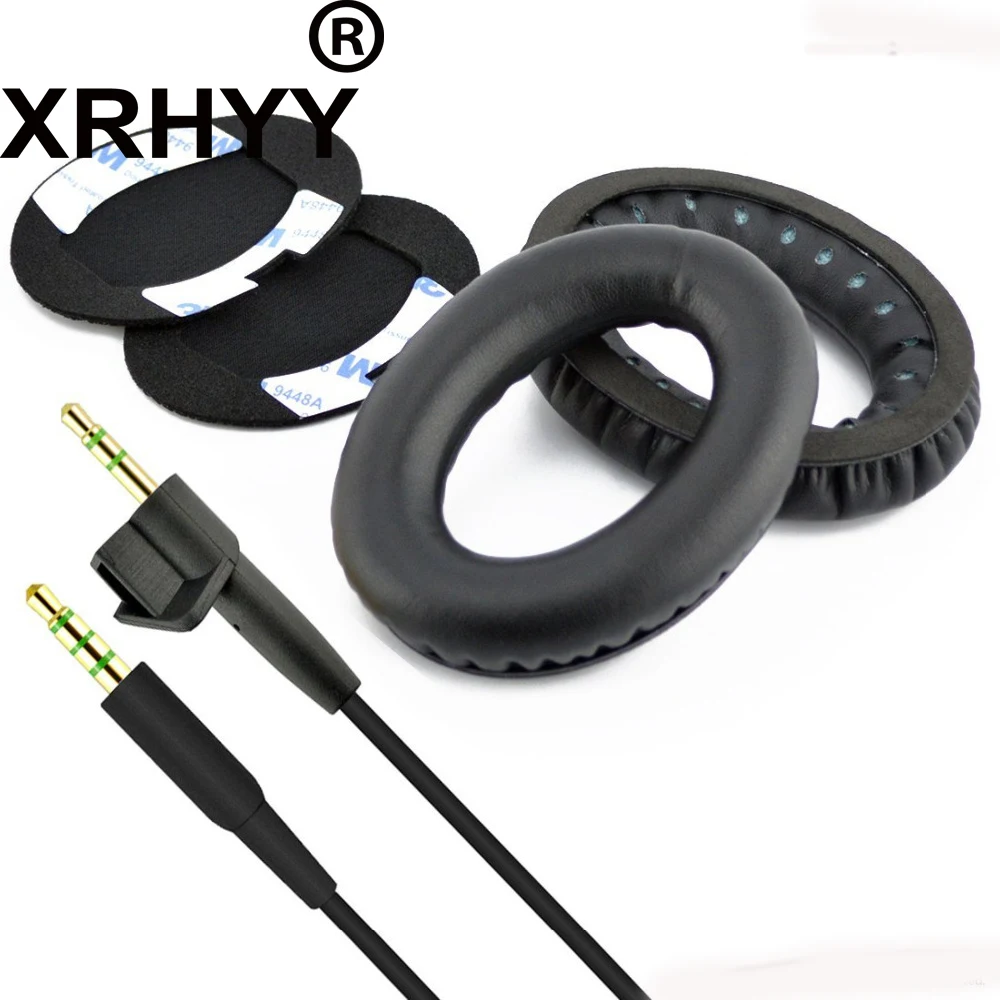 

XRHYY Replacement Earpad Cushions and Audio Cable (With Mic and Volumn Control) for Bose Bose AE2, AE2i, AE2w Headphones