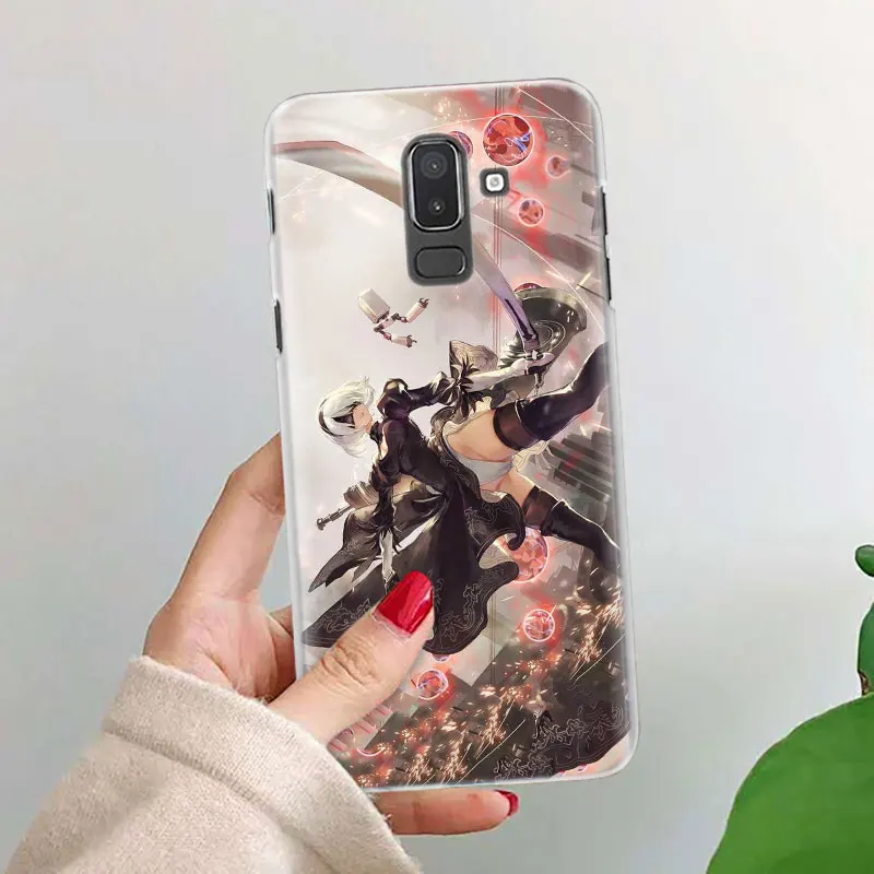Аниме НИР автоматов чехол для samsung Galaxy J4 J6 плюс J3 J5 J6 J7 J8 C2 Core J5 J7 премьер Футляр для телефона