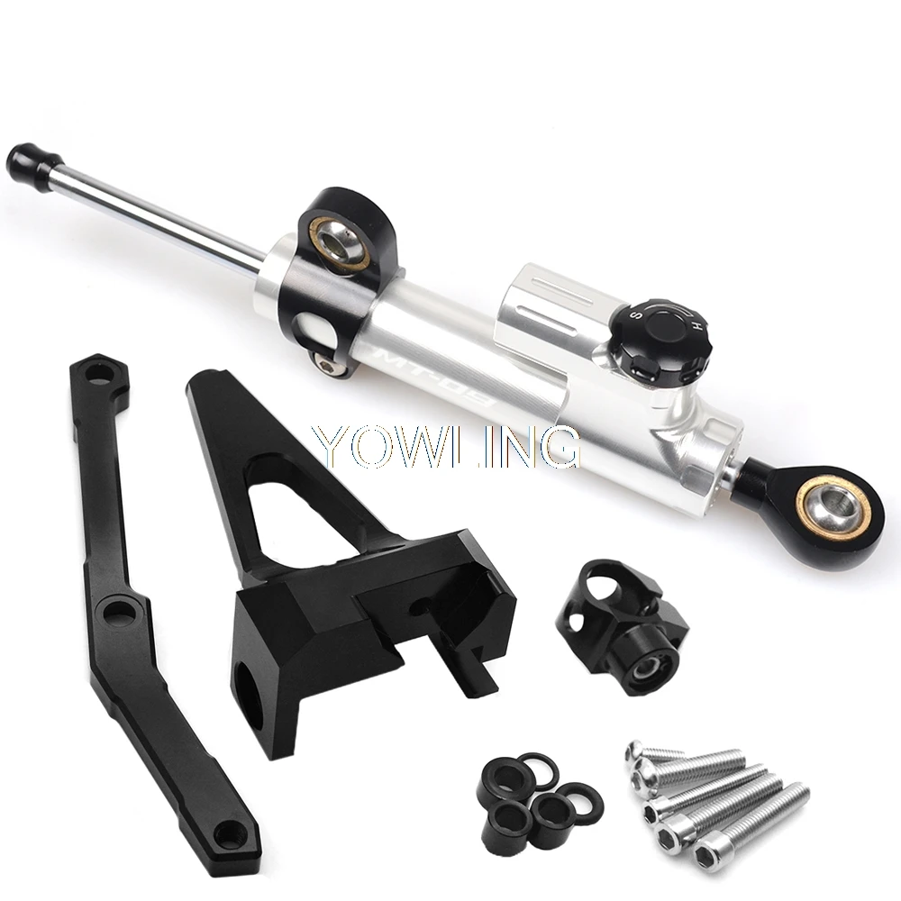 Мотоцикл амортизатор рулевого механизма cnc для Yamaha MT 09 MT09 MT-09 FZ-09 2013- Stabilizerlinear Обратный безопасности Управление кронштейн MT09 - Цвет: D MT-09