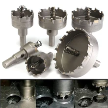 Новейший набор моделей из 6 предметов 22-65 мм, твердосплавное отверстие для открывания отверстий, сверло из металлического сплава из нержавеющей стали, сверло из нержавеющей стали, открывалка для отверстий