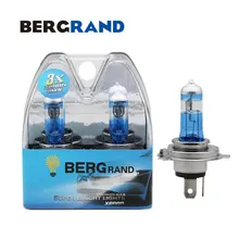 2 шт. H4 9003 галогенная лампа 12V 60/55W 4300K Ксеноновые Автомобильные светодиодные лампы фар Испытание на устойчивость к высокой и низкой луч 30% плюс супер видения ультра кварцевые Стекло