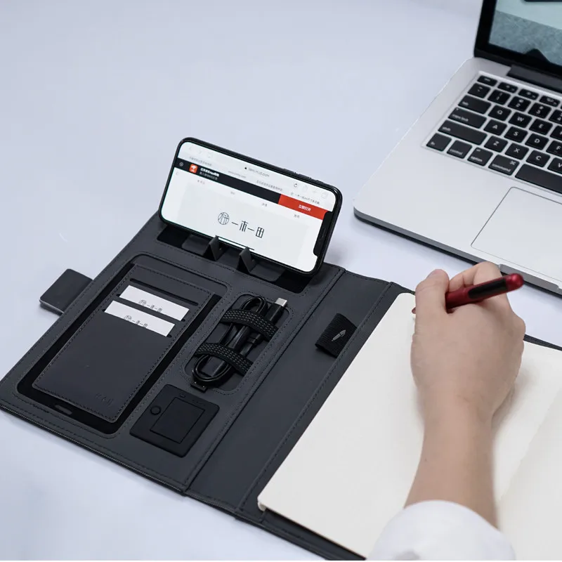 

Wireless Charging Notebook Personality Multifunctional Loop Page Business Notebook Enterprise Conference Book