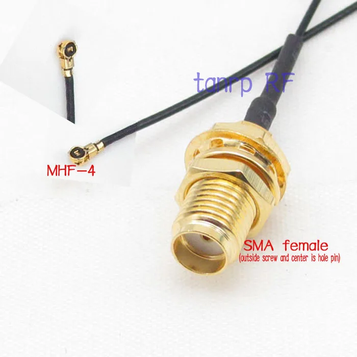 

RF pigtail jumper cable 6in 6'' IPX IPEX I-PEX U.FL MHF4 to SMA female jack for PCI WIFI Card wireless router 0.81mm 15CM