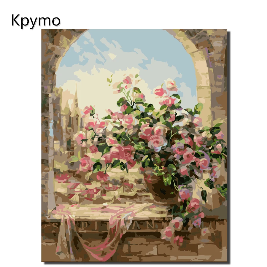 

Kpymo Painting By Numbers Beautiful Flowers On Canvas Unique Gifts Home Decoration Painting For Living Room Wall Art Home Decor