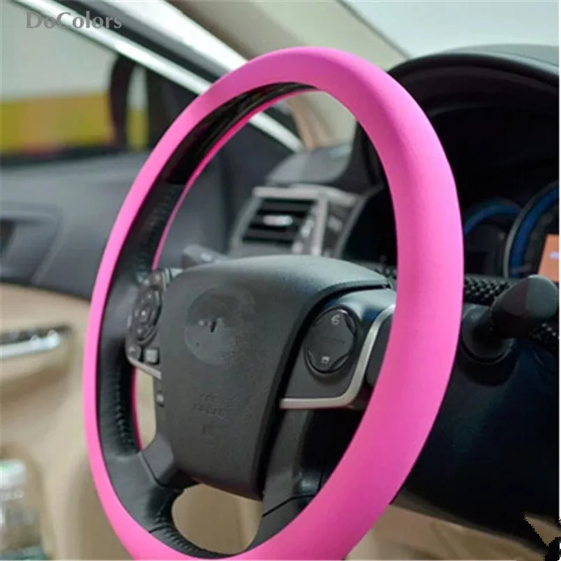 DoColors Car Silicone Steering Wheel Cover Case For Toyota Camry