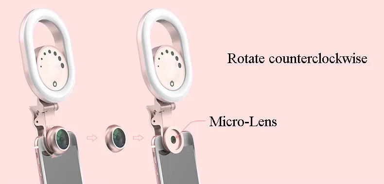 Био безопасный объектив камеры телефона 15x микро объектив для Iphone 7 селфи палочки OEM Вспышка Универсальный светодиодный светильник 0.6X широкоугольные объективы