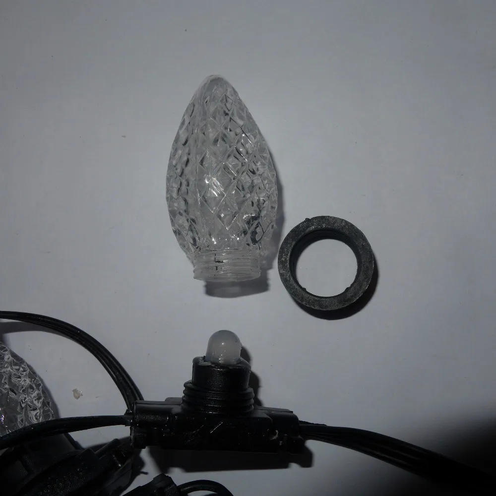Модифицируемая Пиксельная Строка LED C9 WS2811 12 В постоянного тока 8 мм 50 узлов/нитка