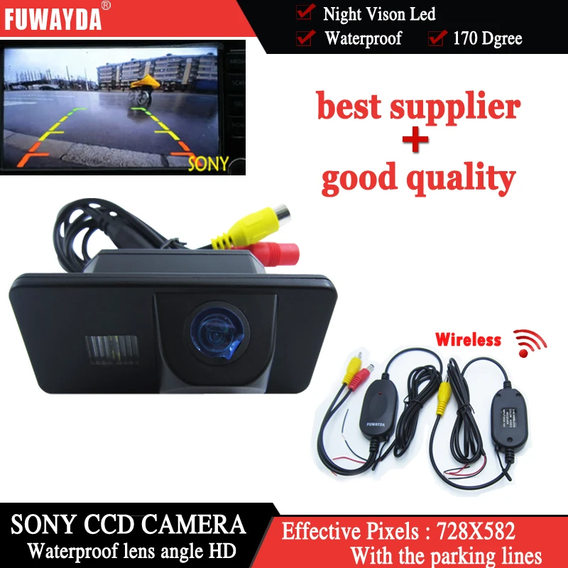 Беспроводная камера заднего вида FUWAYDA для SONY CCD BMW E81/E87/E90/E91/E92/E60/E61/E62/E63/E64/X5 /X6|sony rear