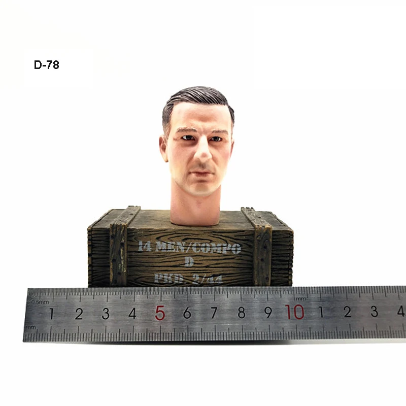 1:6 DID 3R E60047 немецкая солдатская головка США лепка с выражением европейская