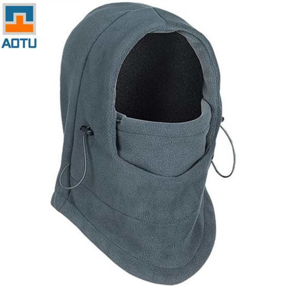 

Outdoor Tactical Fleece Hat Balaclava Neckwear Multifunction 4 in 1 Hood Winter Thermal Face Mask Collar Motorcycle Ride Gator
