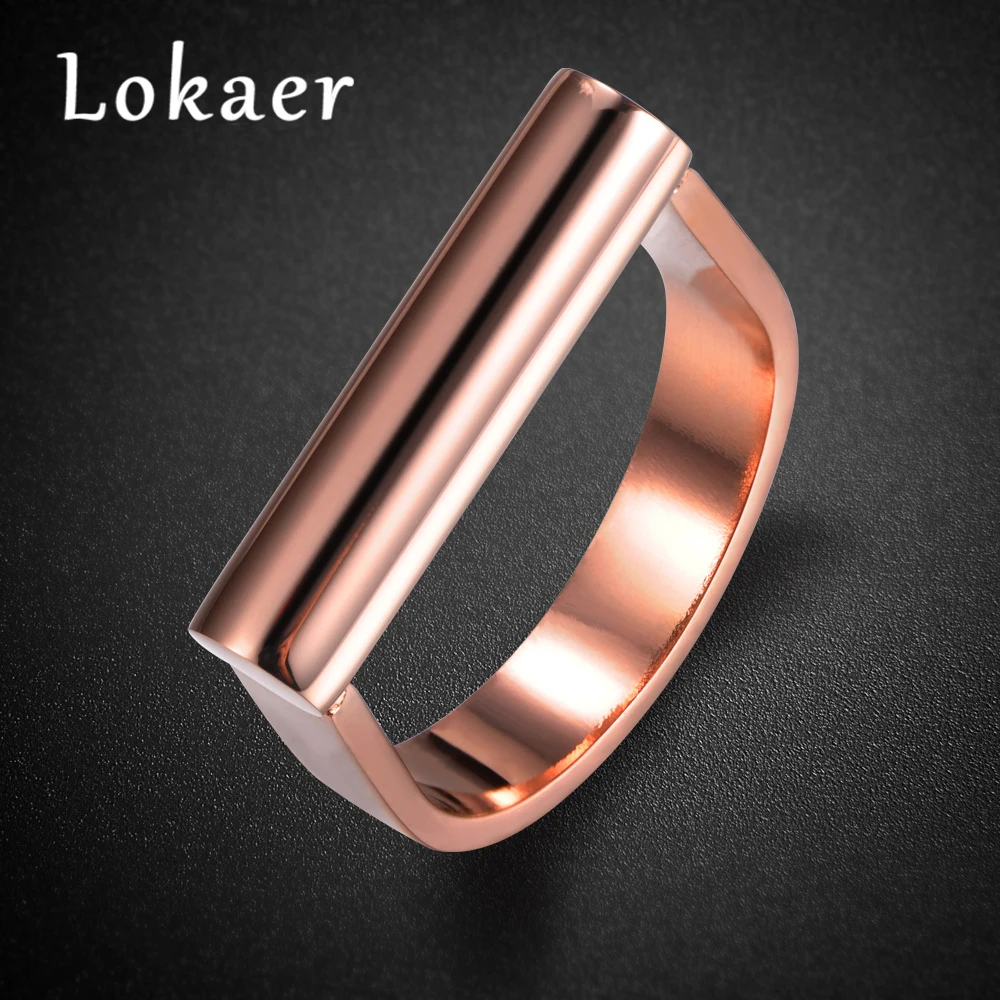 Lokaer,, любовь, дизайн, классическое кольцо, Трендовое, титан, нержавеющая сталь, обручальные кольца для женщин, девушек, ювелирные изделия R17042