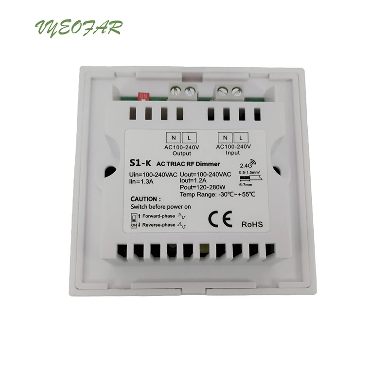 Новый Led Triac диммер 220 В переменного тока с регулируемой яркостью S1 K высокое