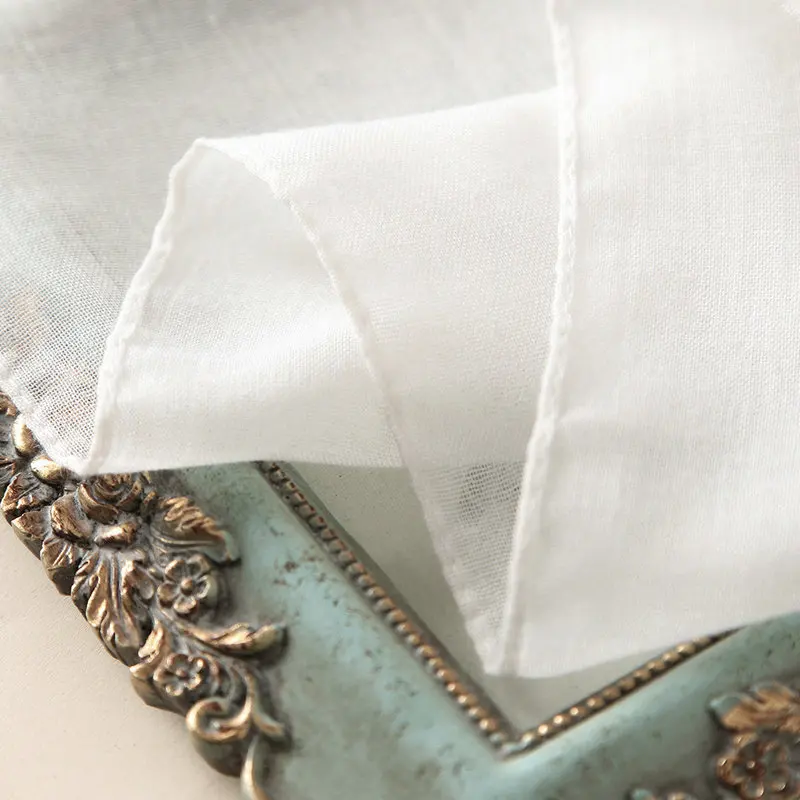 Guttavalli Women Spring Fresh Vintage White Lace Tassels Long Shawl Female Geometric Print Wraps Chevron Sunscreen Soft Str
