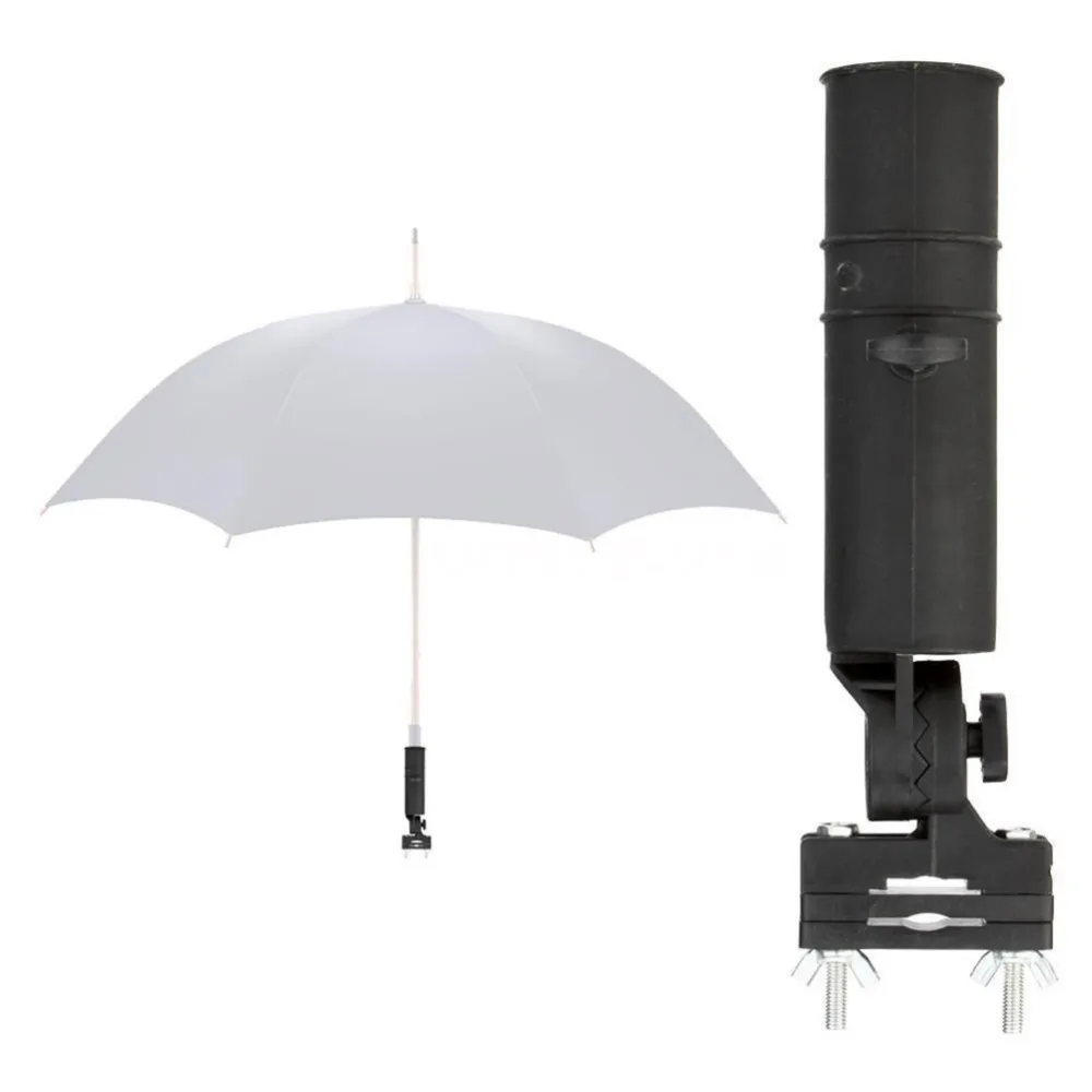 1 шт. держатель зонта для гольфа, черный полипропиленовый пластиковый держатель для клюшки для гольфа, держатель зонта на колесиках для автомобиля, подставка для зонта