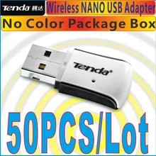 50 шт./лот Tenda w311m 150 Мбит/с Беспроводной Nano usb-адаптер 150 м USB Wi-Fi сетевой карты, без Цвет Вышивка Крестом Пакет коробка, экспресс