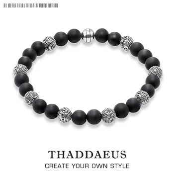 

Bracelet Hero Silver Rebel Bead Europe Style Fashion Jewelry Gift For Men And Women,In Sterling Silver And Black Obsidian