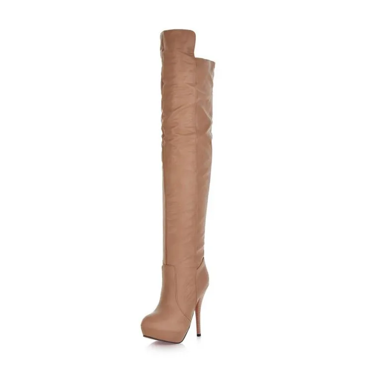 

2013 ultra high heels platform boots plus size boots 40 41 42 43 small 31 32 33