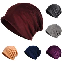 Уличная Лыжная громоздкая шапочка, одноцветная бархатная шапка для шеи, теплый многофункциональный шарф HATRX0010
