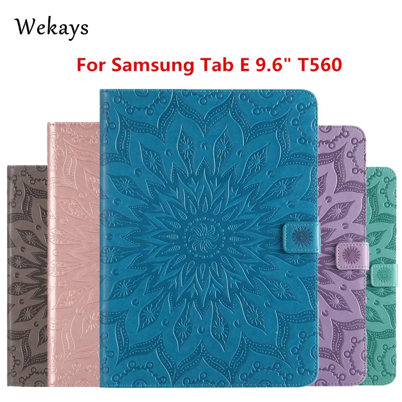 Чехол Wekays для Galaxy Tab E 9 6 T560 кожаный смарт чехол подставка Samsung дюйма T561