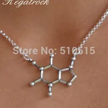 Ожерелье с подвеской из молекулы кофеина Regalrock|pendant necklace|necklace