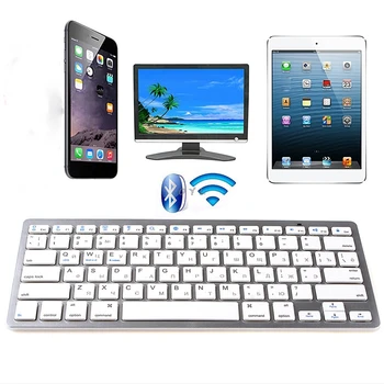 

Russian Mini Wireless Bluetooth 3.0 Slim Keyboard For Mac Windows PC Tablet