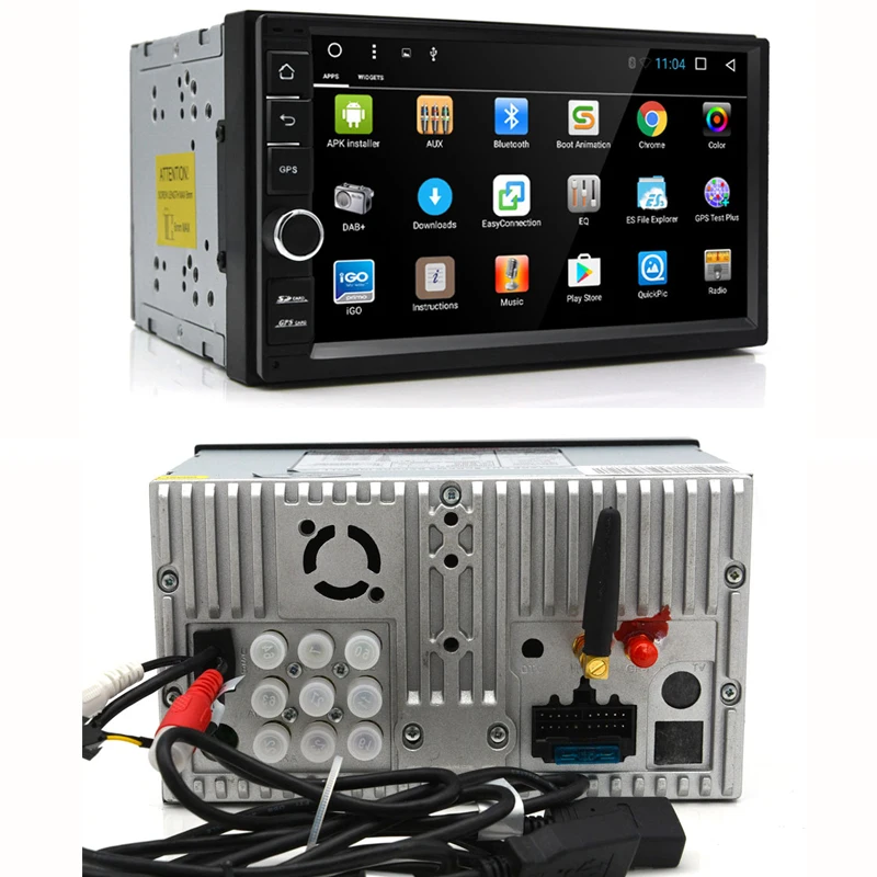 AWESAFE 7 "2 Din 1024*600 android автомобиля коснитесь Планшетные ПК универсальный DVD для Nissan