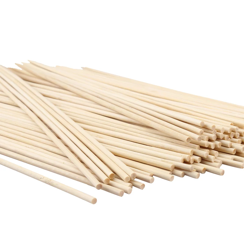 4 x100pcs/Pack BBQ Party Wooden Skewers Disposable skewers Bamboo sticks for Vegetables and Meat foods 9.85''/25cmx3mm brochette