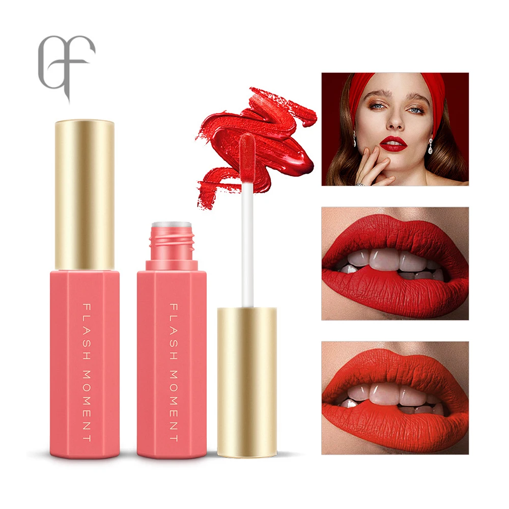 

FlashMoment Long Lasting Liquid Lipstick Lip Gloss Waterproof Makeup Nude Color Lip Tint Cosmetics Women Lips Make Up Lipstick