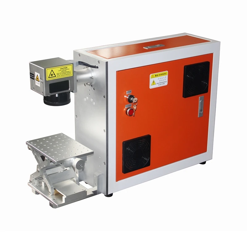 

Orange 30w fiber marking machine / laser marking machine portable color fiber marking machine / metal marking free shipping