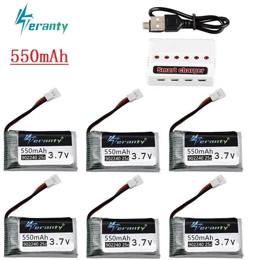 3 7 V 550mAh литий-полимерный Батарея Зарядное устройство для JXD 523 523W H43WH НЛО Вертолета