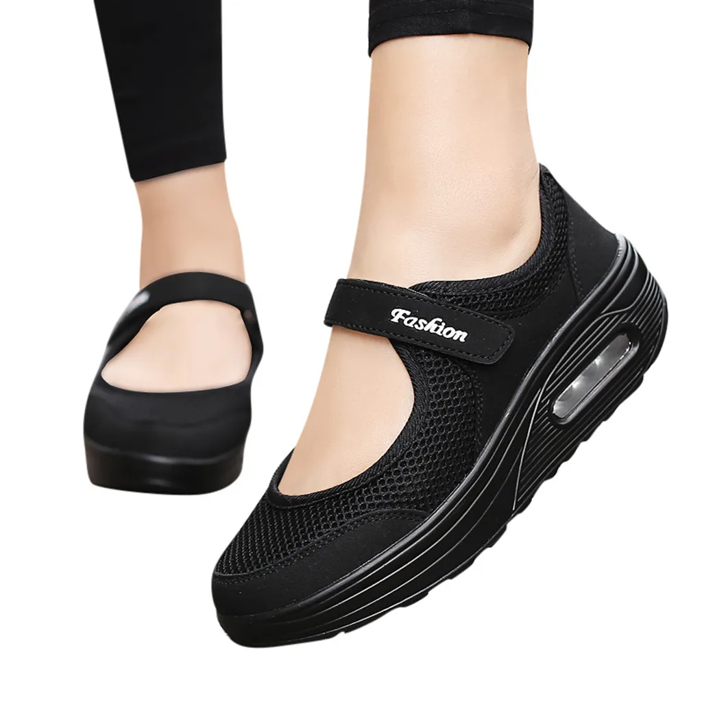 ONTO-MATO; женская модная Повседневная дышащая легкая обувь на платформе; спортивная обувь для бега; пара сандалий; Ligth zapatos mujer