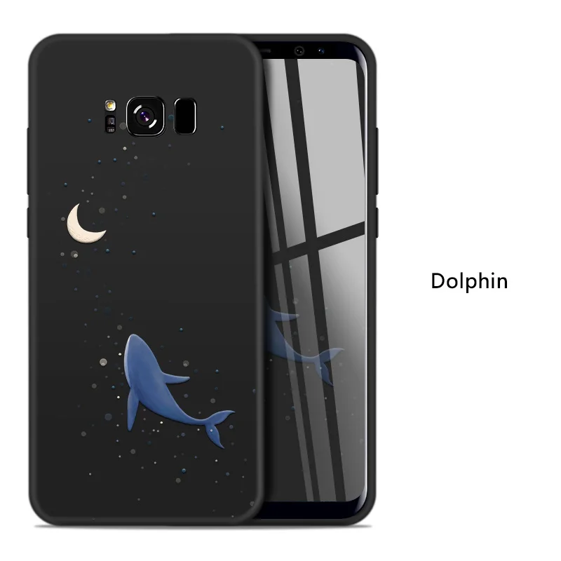 ASINA чехол с милым животным для samsung Galaxy S8, чехол, 3D рельефный Силиконовый противоударный бампер для Galaxy S7 Edge S9 Plus S10 - Цвет: Dolphin