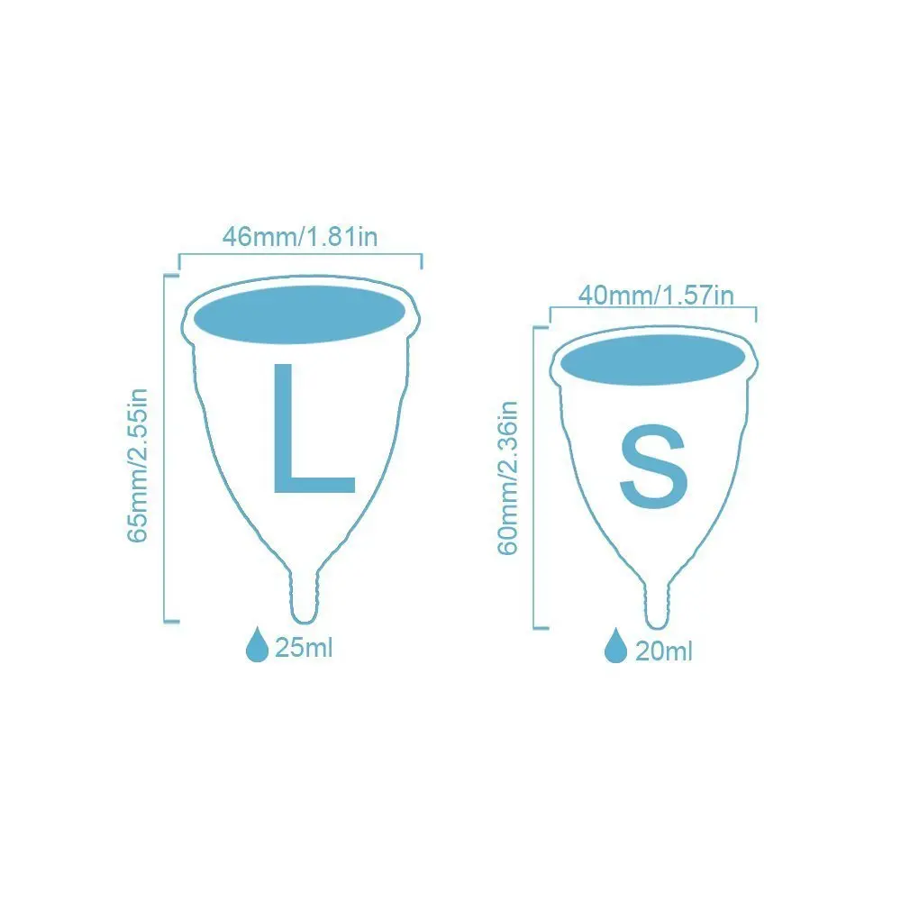 Силиконовые менструальные чашки набор с стерилизатором чашки менструальные чашки для женщин женской гигиены медицинские силиконовые чашки FDA SGS