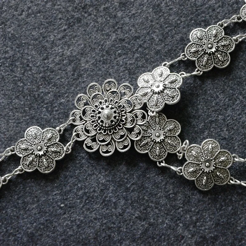 New Hot Vintage Coin Waist Chain Ladies Round Iron Decorative Belly Dance Metal Belt