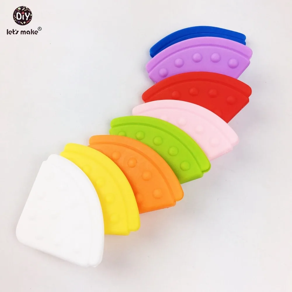 Давайте сделаем Прорезыватель Слюнявчики ЕВА Прорезыватель (100 шт.) BPA бесплатно Прорезыватель одноцветное Цвет эластичный Детские Baby Corner