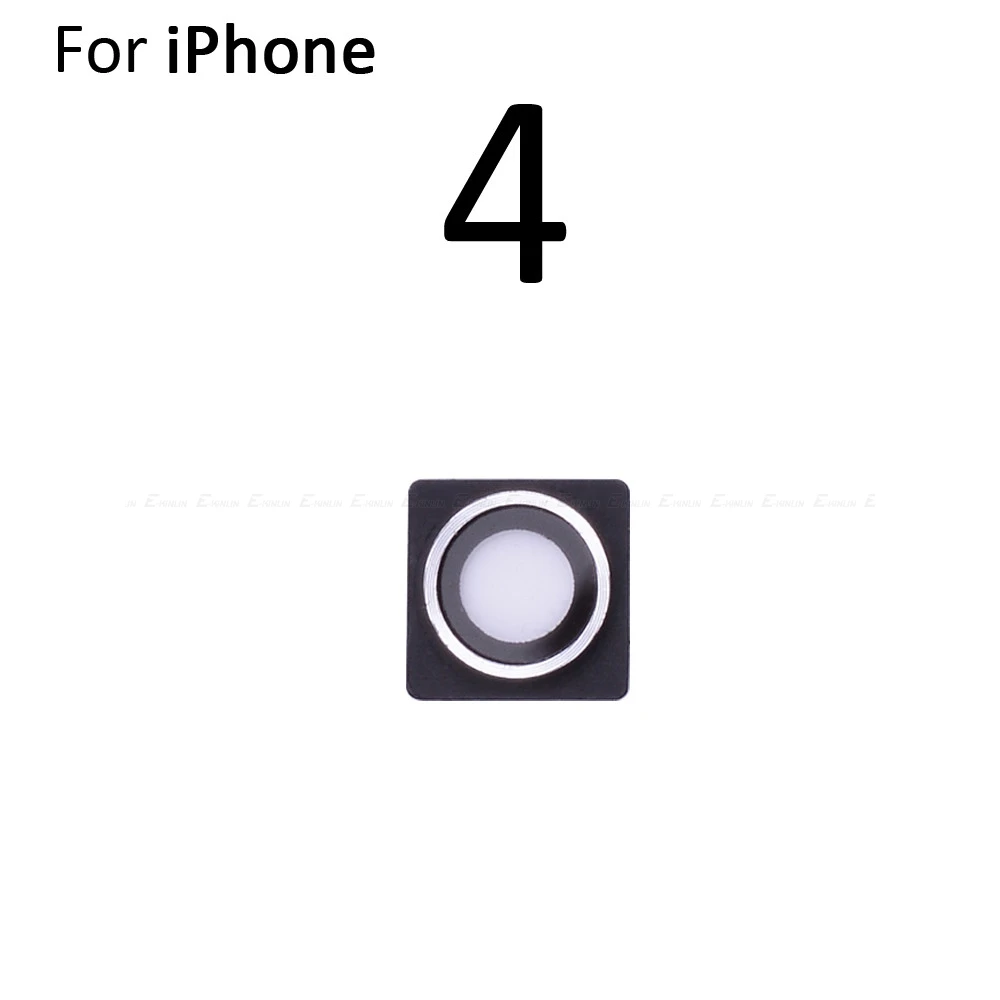 Новое заднее стекло объектива камеры кольцо Крышка для iPhone 4 4S 5 5S SE 5C 6 6S Plus с рамкой держатель запасные части