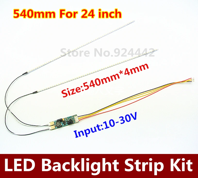 bilder für 50 TEILE/LOS 540mm Einstellbare helligkeit led-backlight streifen kit, Update 24 zoll lcd geführt bakclight bilder für 50 TEILE/LOS 540mm Einstellbare helligkeit led-backlight streifen kit, Update 24 zoll lcd geführt bakclight