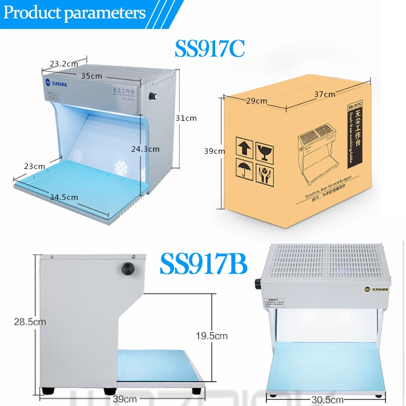 

Mini Dustfree Working Room Bench Clean Table Precision instrument Mobile Phone iPad Repair