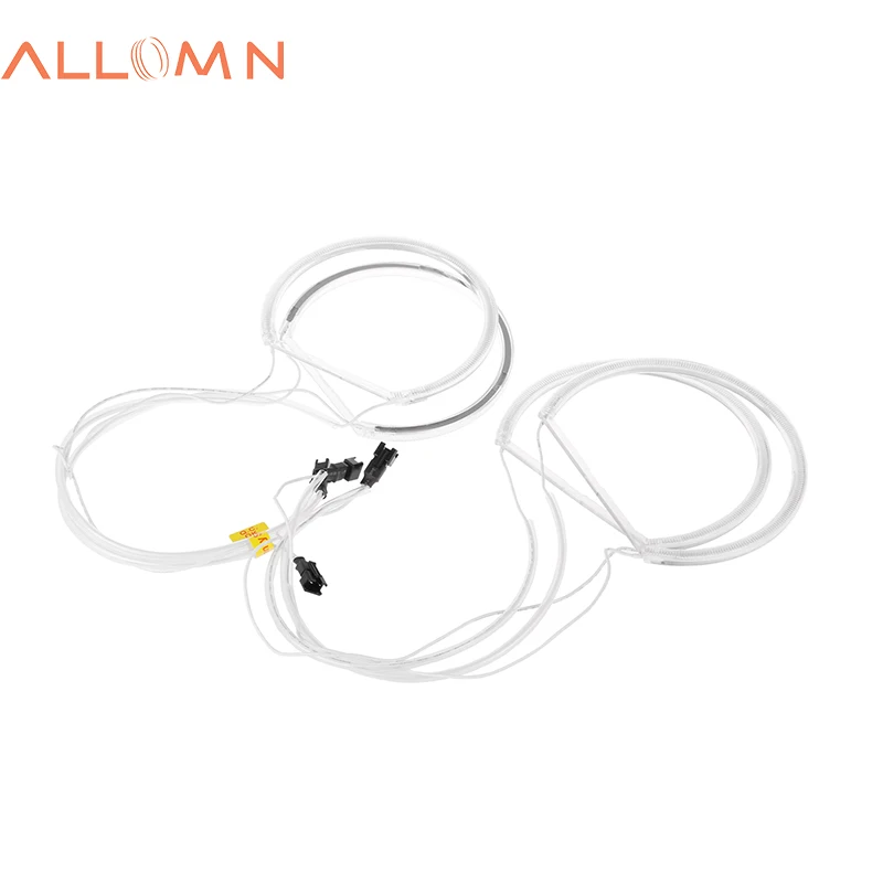 ALLOMN 4 pcs Car Angel Eagle Eyes Light CCFL Tube Headlight White Headlamp for BMW E36 3 E38 7 E39 5 E46 (131*2+146*2) | Автомобили и