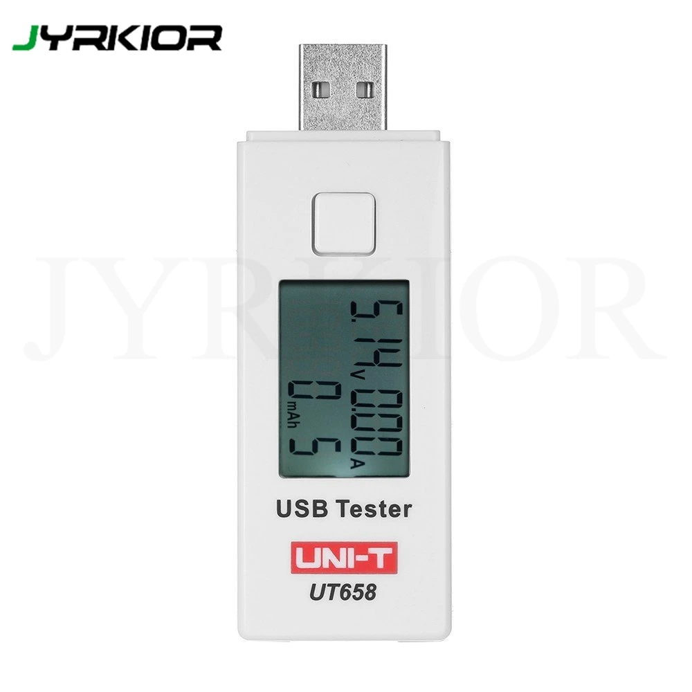 UT658 UT658B USB Тестер Вольтметр Амперметр цифровой ЖК-монитор напряжения измеритель тока тестер емкости 9 В 3A с подсветкой