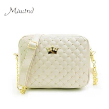 2016 Femmes Sac De Mode Femmes Sacs Messenger Rivet Chaîne Sac À Bandoulière de Haute Qualité PU Bandoulière En Cuir