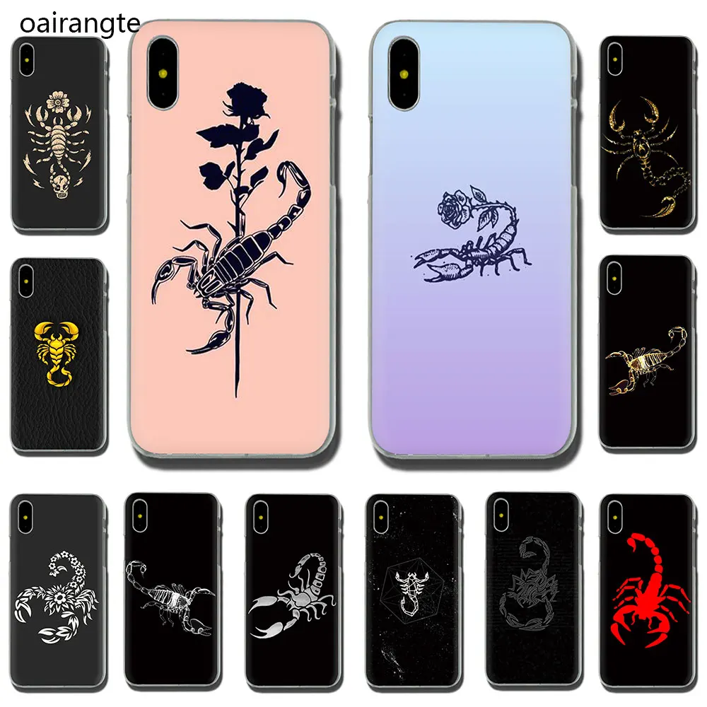 

Animal crab scorpion Hard phone cover case for iPhone 11 Pro 5 5S 6 6S Plus 7 8 Plus X XS XR XS Max