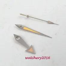 Новое серебристое окаймление оранжевая рука для UNITAS fit 2824 2836 move Мужские t часы hands