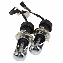 Safego Bi Xenon H4 35W 12V DC HID Car Headlight Replacement Bulbs High Low Beam H4 Bixenon Bulbs HID Lamp 4300 6000 8000K