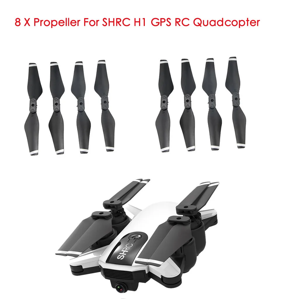 

8PCs Spare Parts Crash Pack Propeller For SHRC H1 GPS RC Quadcopter Drone fittings