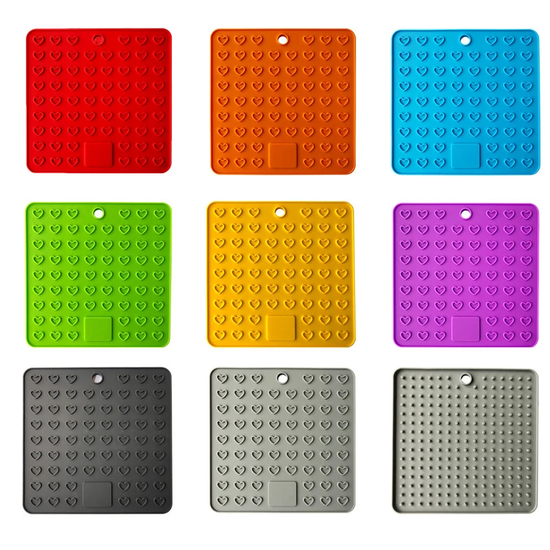 

Table Mat Silicone Kitchen Placemat Heat Resistant Dish Drying Mat Drain Pad Non-slip Pot Holder Food Grade Cup Coaster