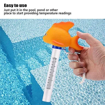 

Cartoon Floating Pool Thermometer Breakproof Thermometer for Outdoor Indoor Pools CLH@8