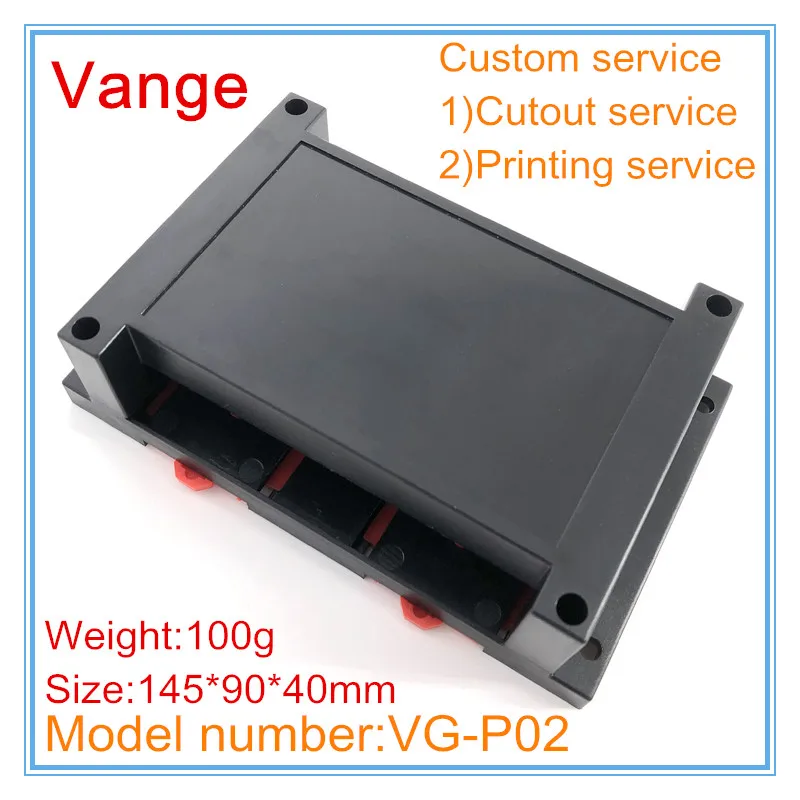 1 шт./партия прессформа Инжекторная коробка din рейка 145*90*40 мм ABS пластиковая рама страховочный кожух diy для промышленного устройства управления